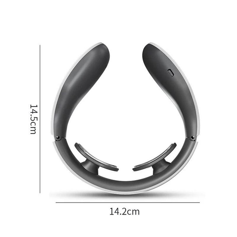 (image for) Cervical Massager Neck Shoulder Multifunctional Neck Massager Electromagnetic Pulse Heating Neck Protector with 4 Modes Massage